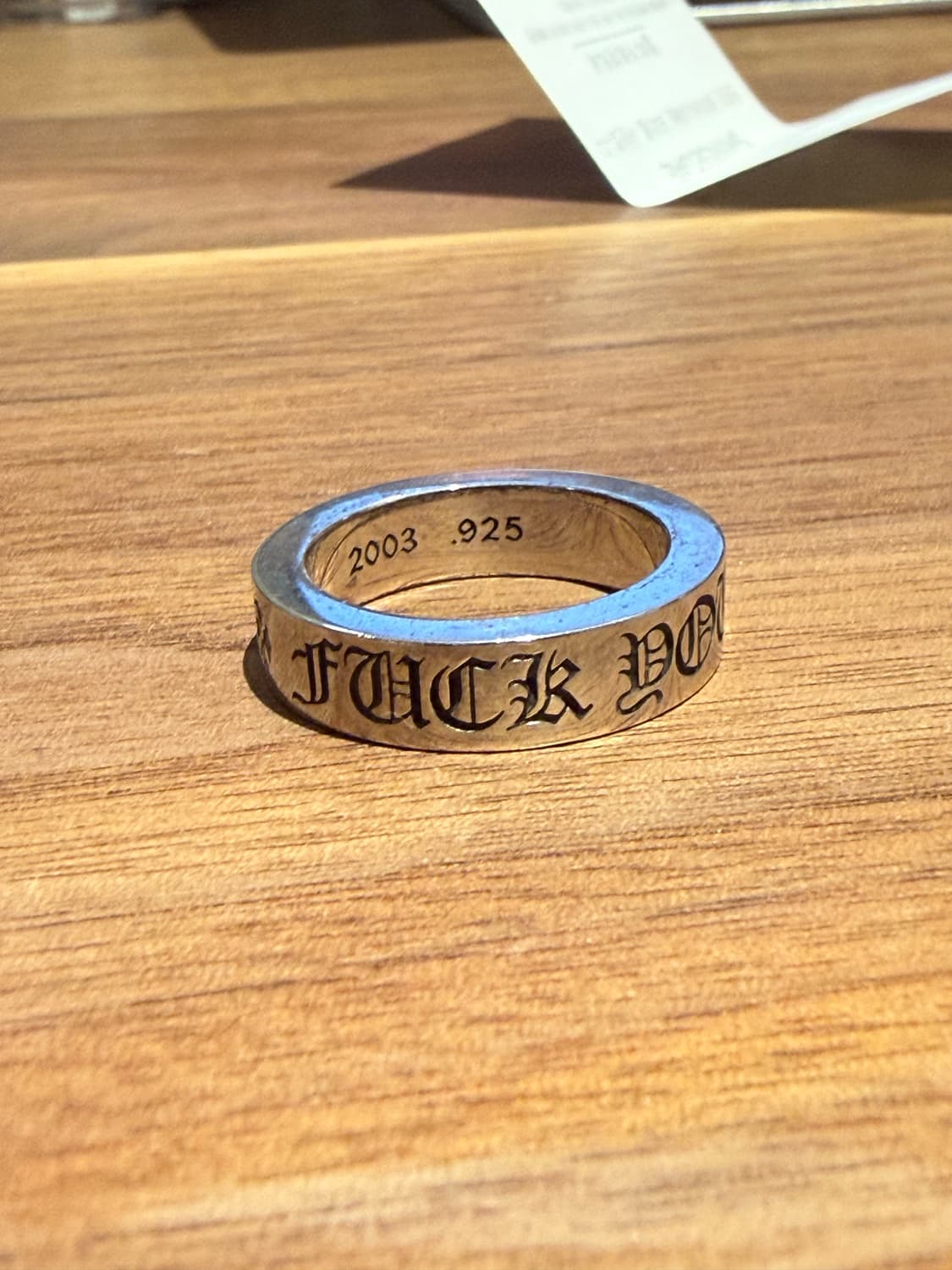 US8.5 크롬하츠 퍽유링 6mm 상품이미지6