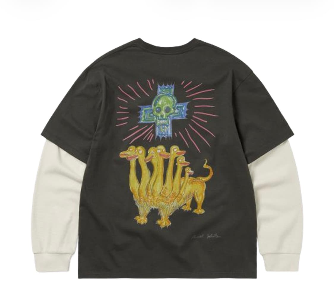 디스이즈네버댓(디네댓) X 다니엘 존스턴 레이어드 티 M 상품이미지2