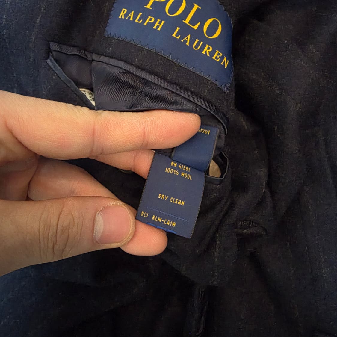 폴로 메이드 IN USA 울 스트라이프더블자켓 네이비 42L 상품이미지5