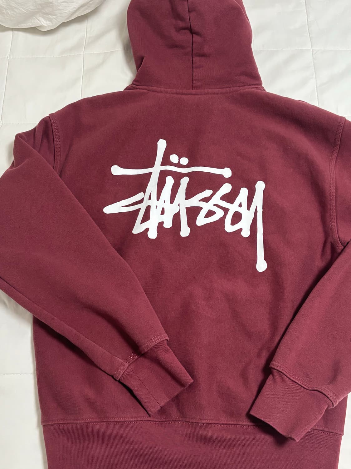 스투시 후드티 옥스블러드 S 상품이미지2