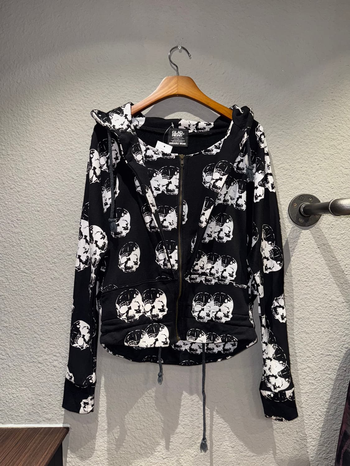 그래드뉴스 스컬 후드집업 상품이미지6