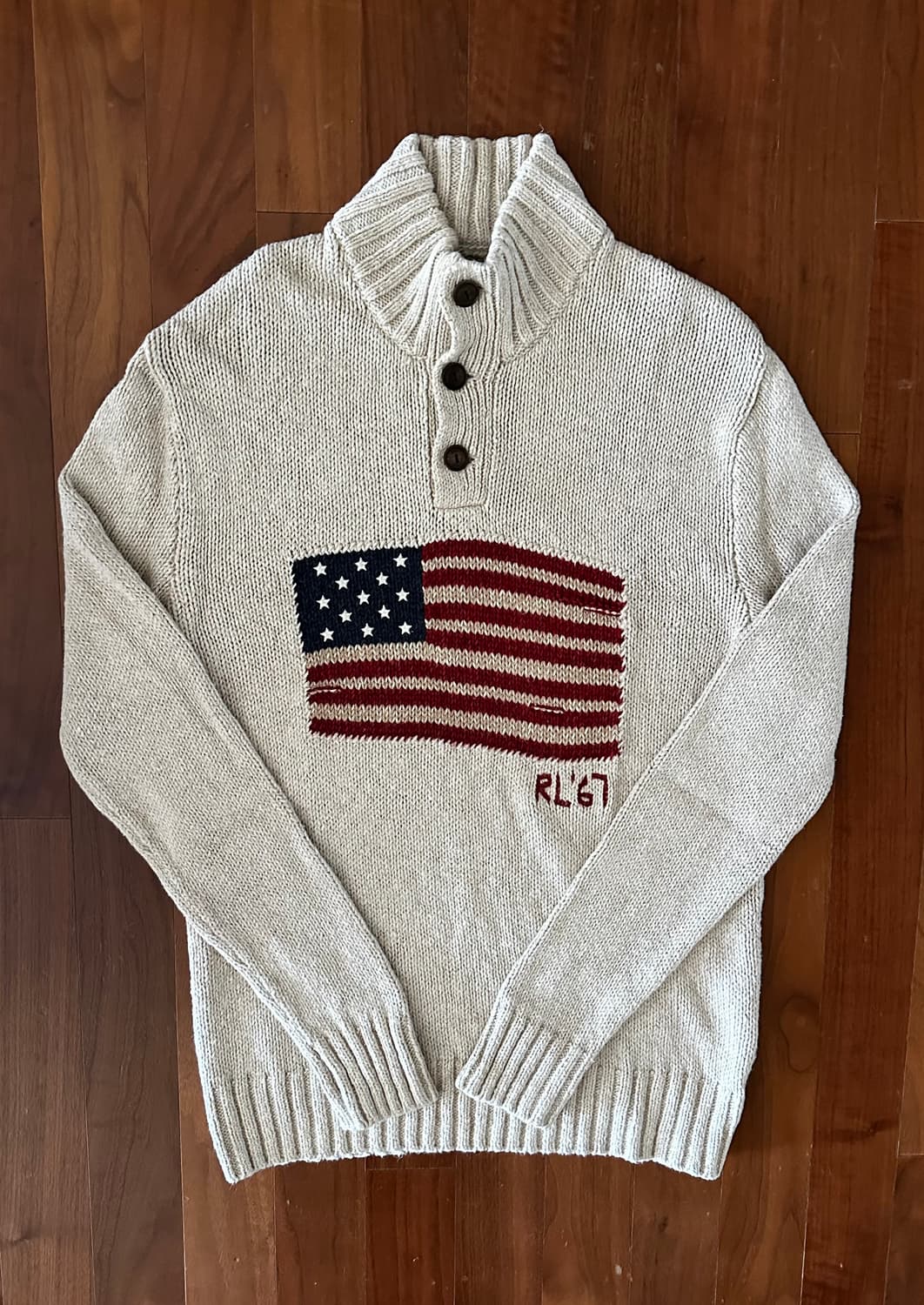 폴로 랄프로렌 성조기 니트 S 상품이미지1