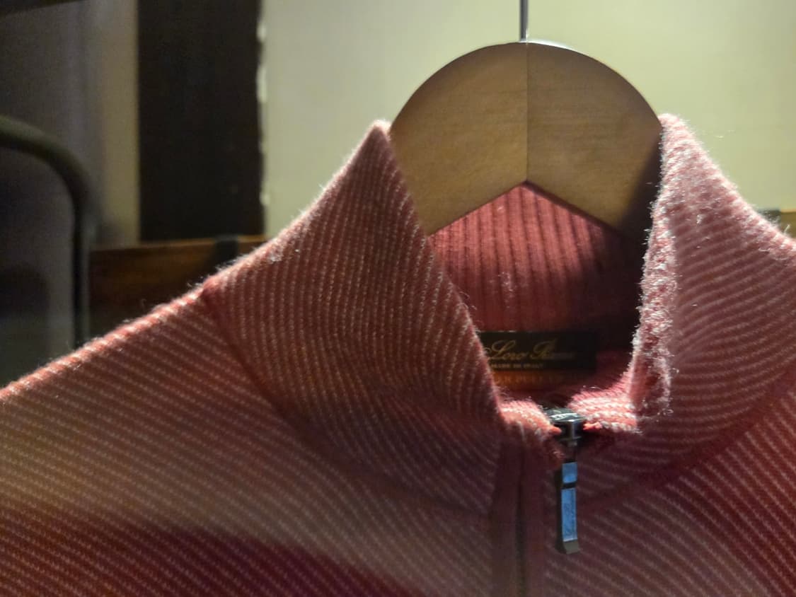 로로피아나 실크/캐시미어 짚업니트 상품이미지6