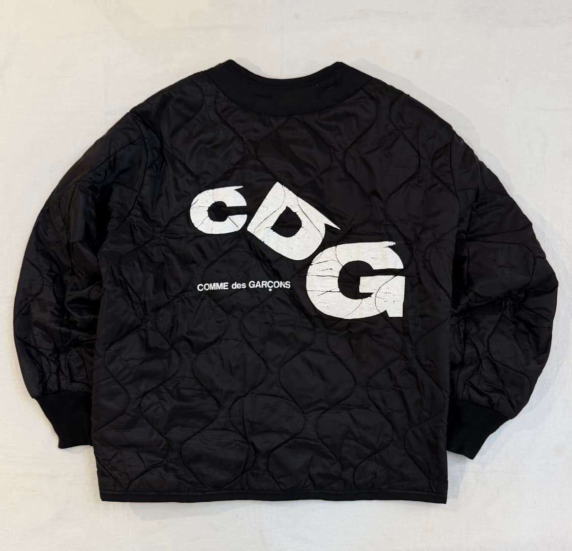 꼼데가르송 CDG X 알파인더스트리 퀼팅 라이너 자켓 블랙 상품이미지1