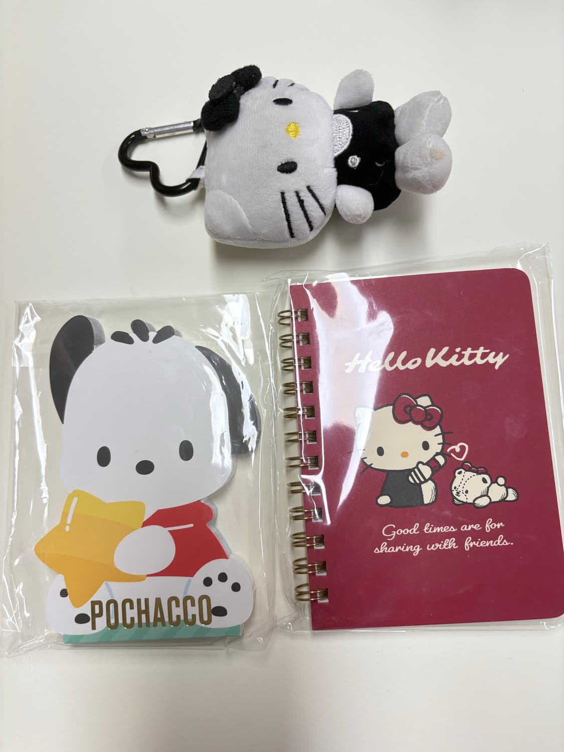 산리오 노트 키링 3개 세트:) 상품이미지2