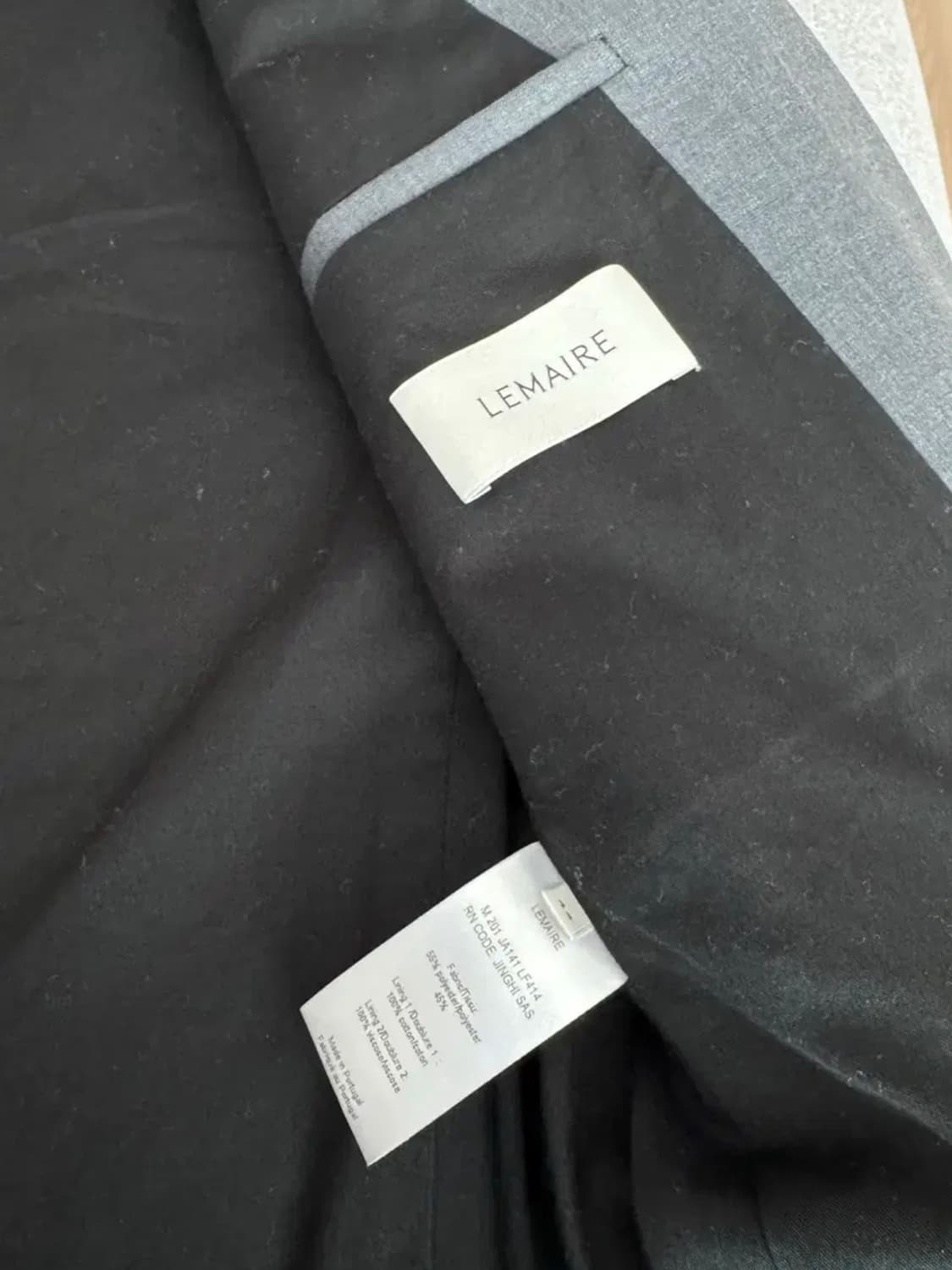 르메르 lemaire 그레이 자켓 블레이저 상품이미지3