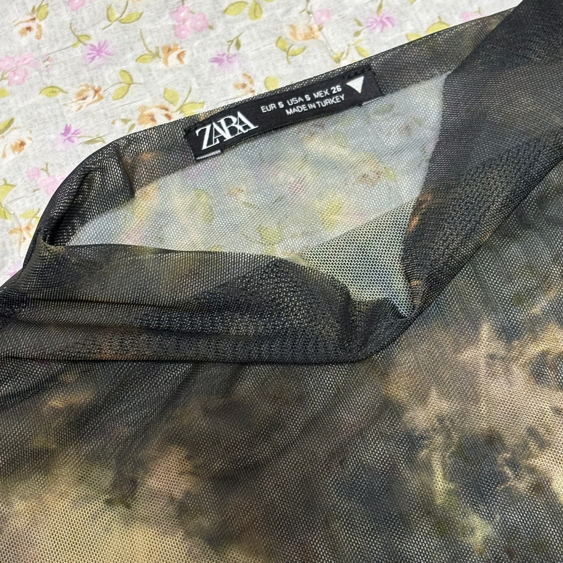 zara 자라 하이넥 튤 탑 (새상품) 상품이미지3