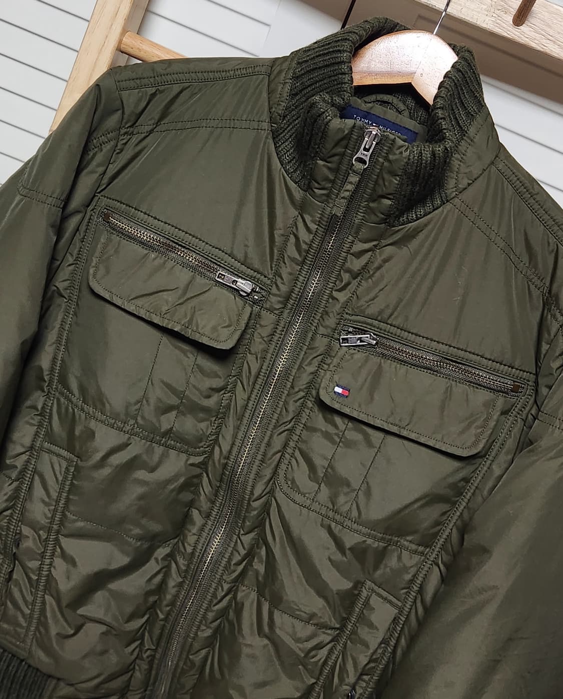 타미힐피거 카키 트리거 점퍼 바람막이 자켓 상품이미지6