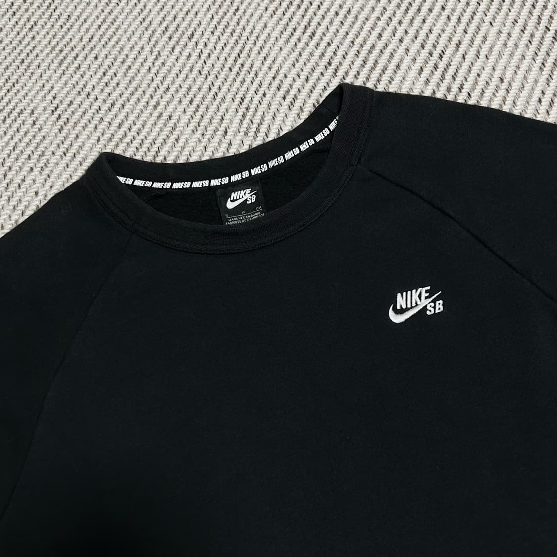 [S] Nike 나이키 SB 베이직 블랙 라운드 맨투맨 상품이미지2