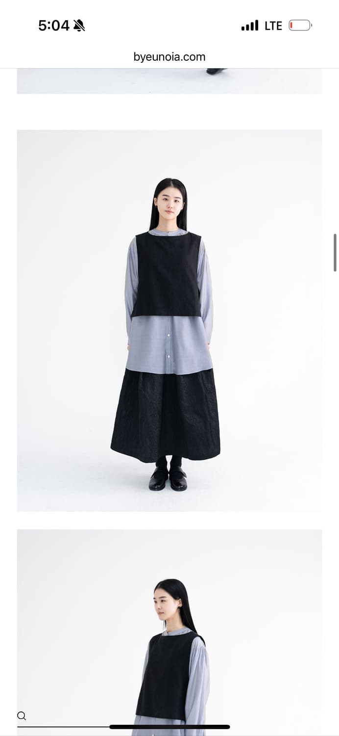 유노이아 텐셀 롱 블라우스 상품이미지5