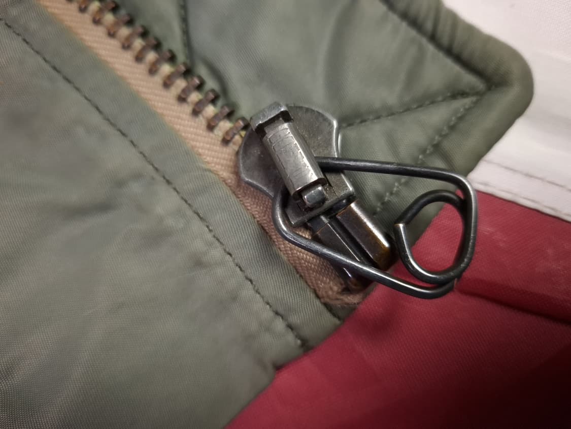 90's 미공군 mobil armer inc 복각 MA-1 울 항공자켓 상품이미지4