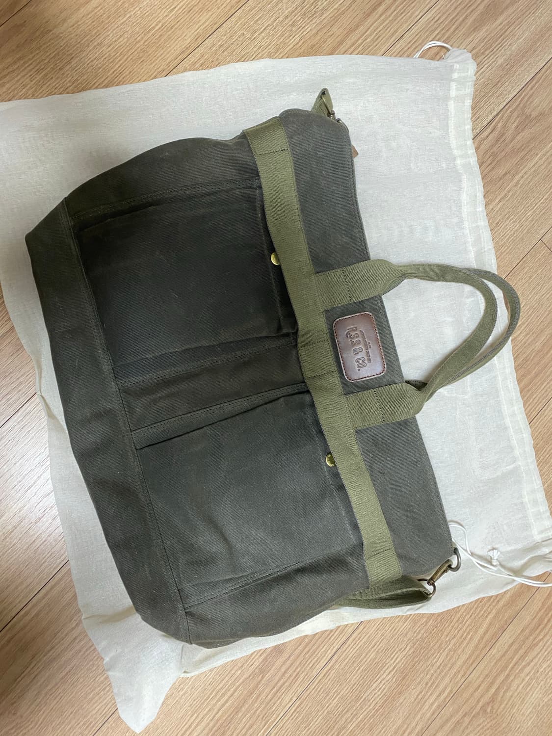 시에나 레더하우스 왁스 캔버스백 상품이미지1