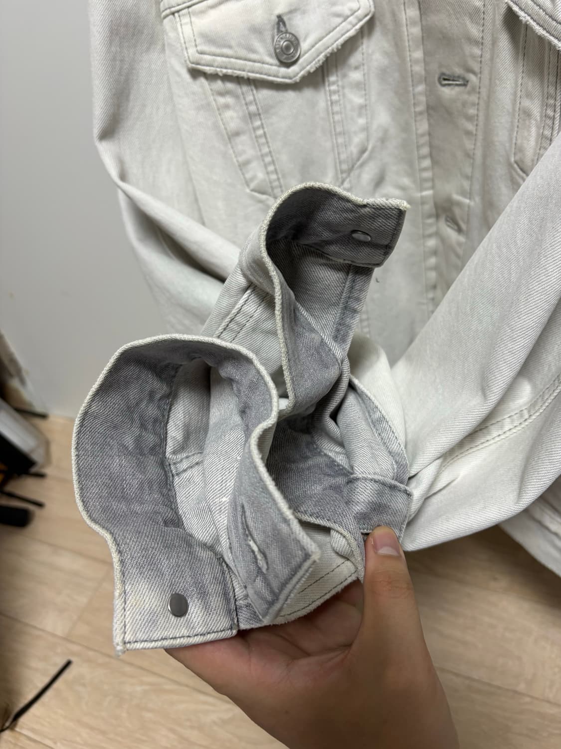 (100) 발렌시아가 자수 데님 청자켓 상품이미지5