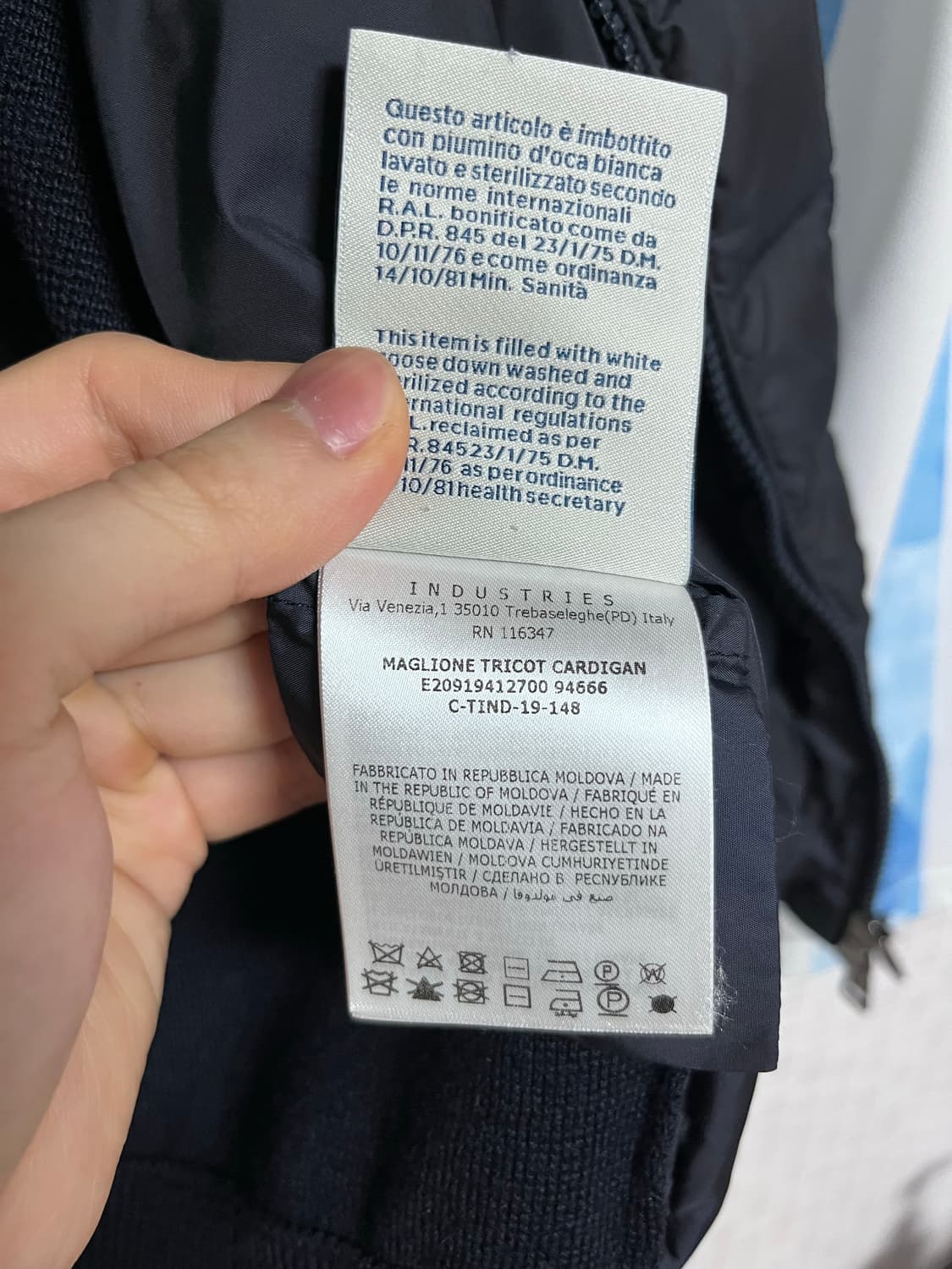 [XL] 19fw 몽클레어 니트패딩 네이비 상품이미지6