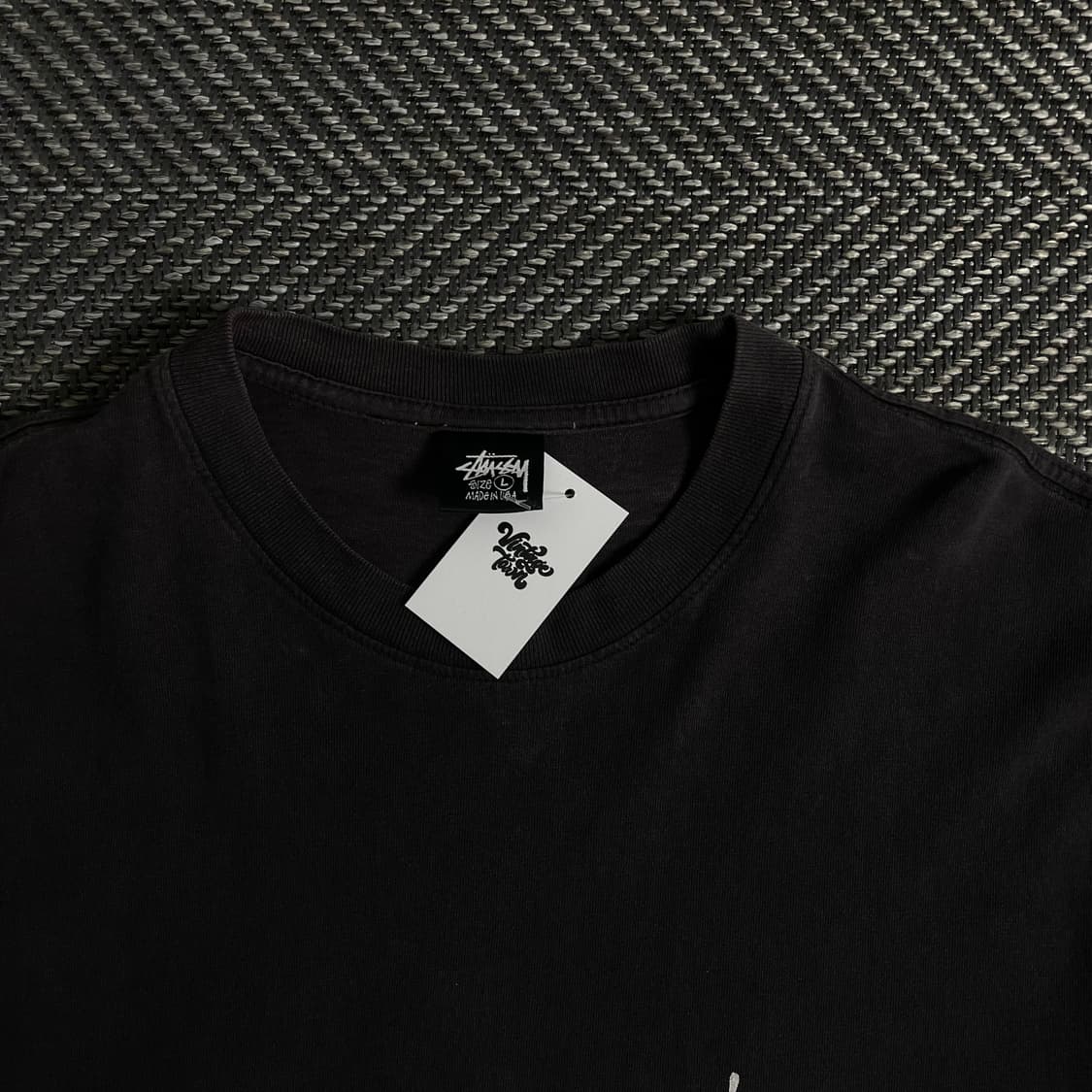 스투시 베이직 빅로고 박시핏 블랙 티셔츠o 3774 상품이미지5