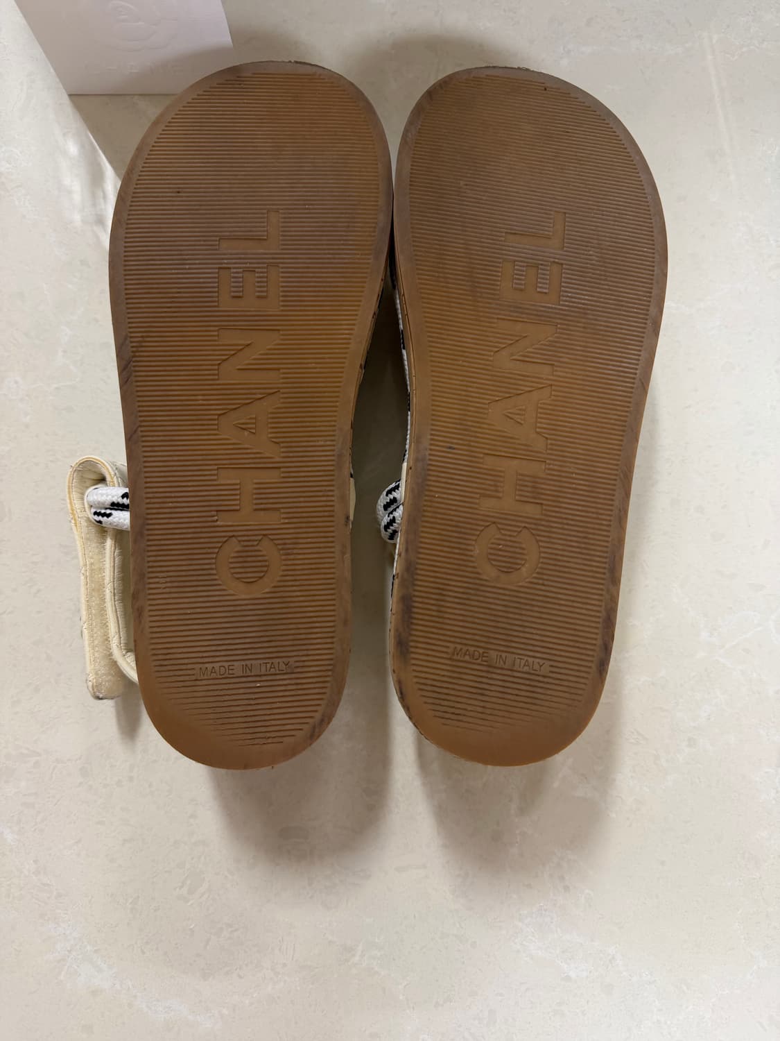 샤넬 로프 벨크로샌들  37 (240) 상품이미지5