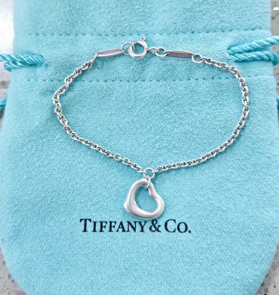 티파니앤코 오픈하트 실버 11mm 팔찌 (14cm) [정품] 상품이미지1