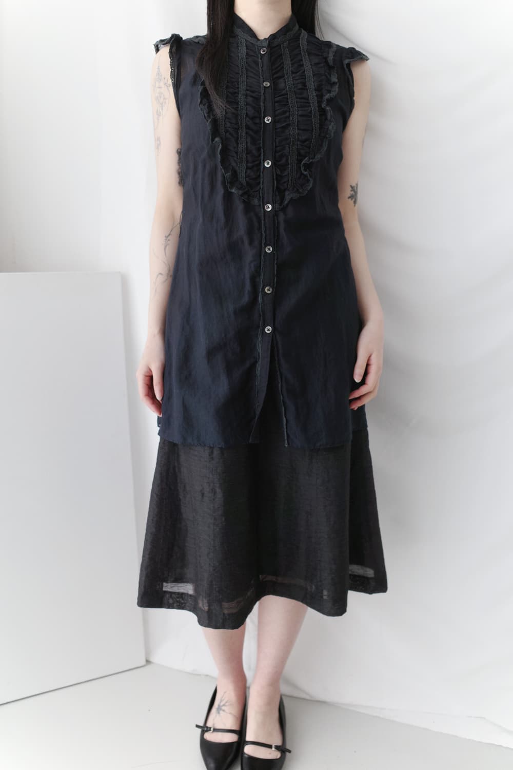 frill sleeveless blouse 상품이미지5