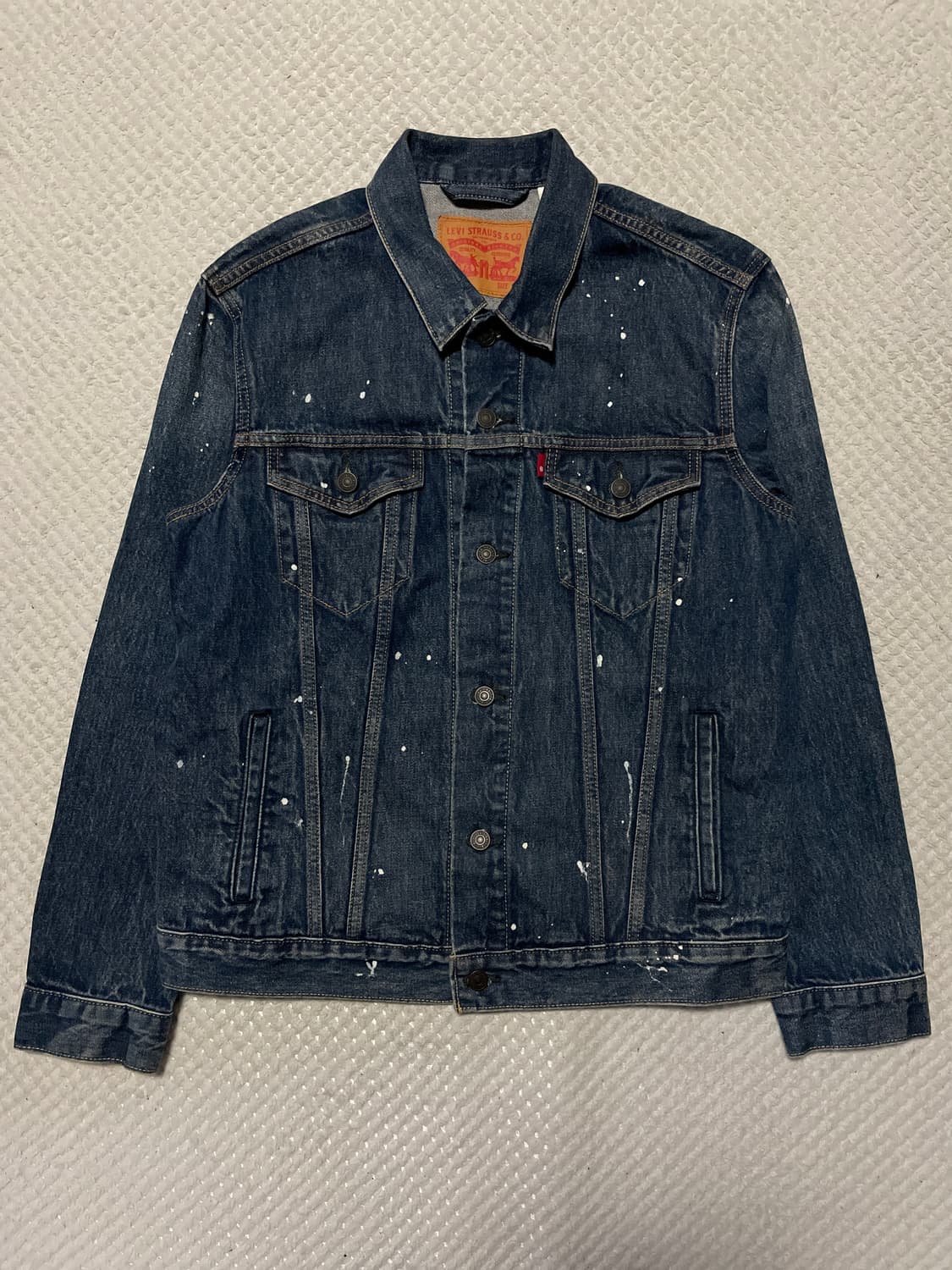 리바이스 72234 타입3 페인티드 커스텀 데님 트러커 청자켓 상품이미지1