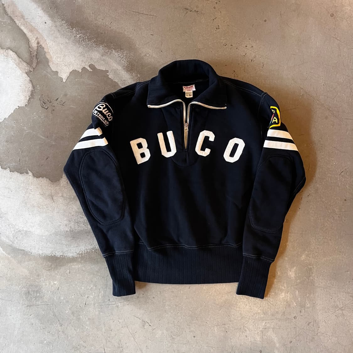 리얼맥코이 부코 하프 집업 스웻 상품이미지1