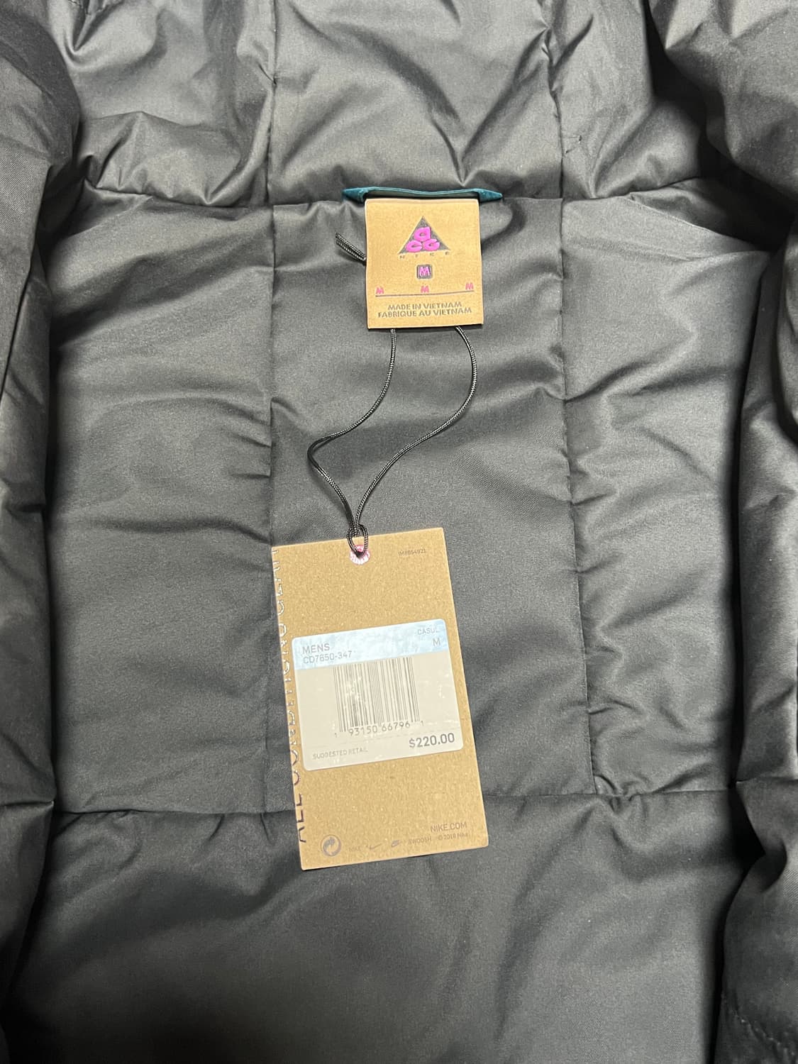 NIKE 나이키 ACG 프리마로프트 패딩 후디드 자켓 터키석/블루 M 상품이미지7