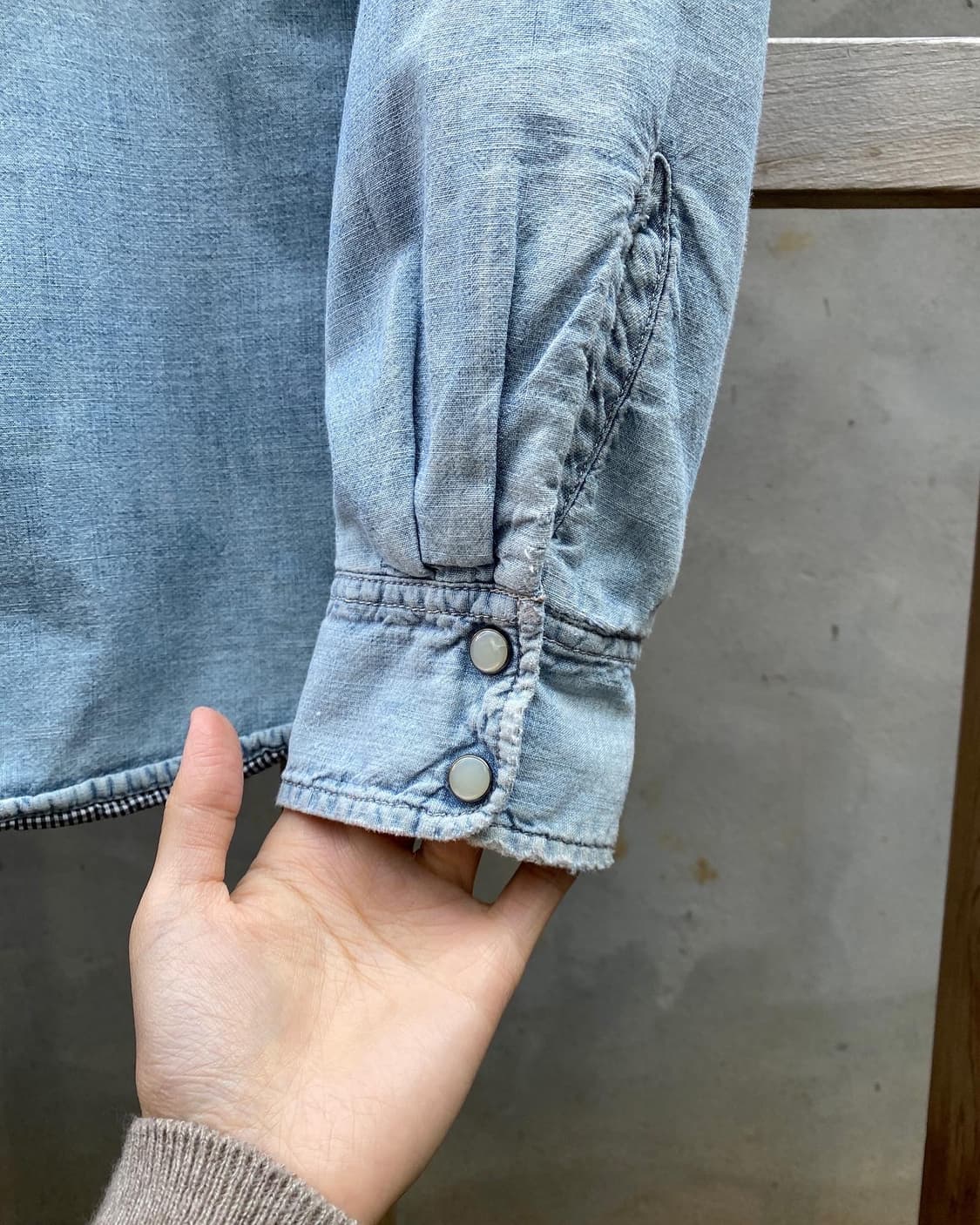 (103) 데님 앤 서플라이 퀼팅안감 웨스턴 셔츠 상품이미지5