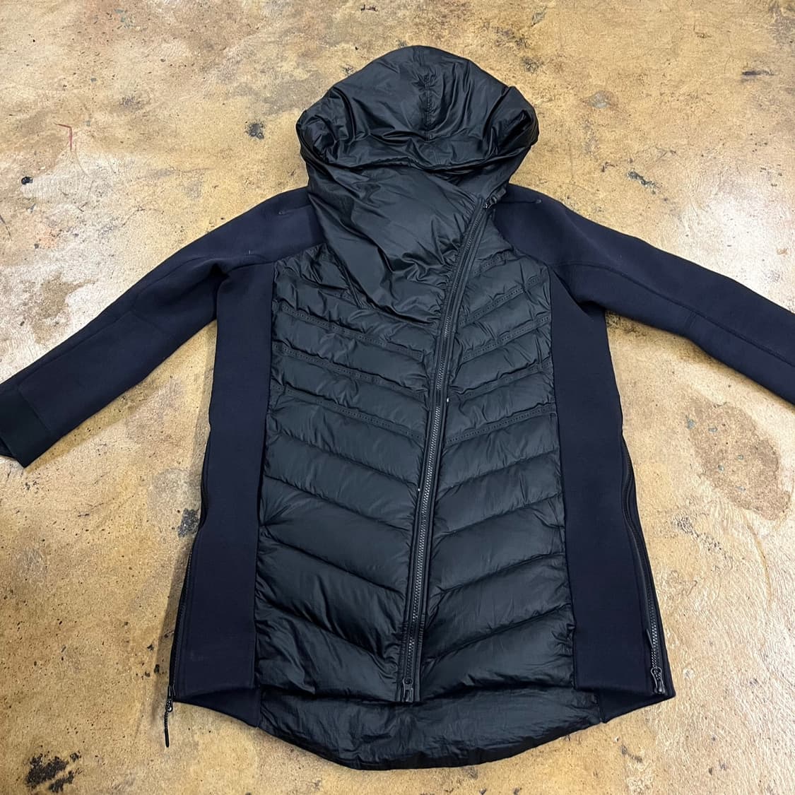 [정품/L] 나이키 패딩 후드 집업 블랙 b16 상품이미지3