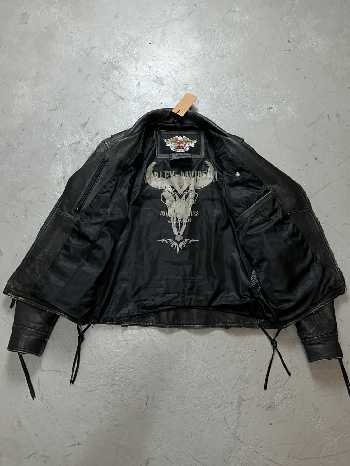 00's 할리데이비슨 레더 라이더 자켓 빈티지 레더자켓 상품이미지7