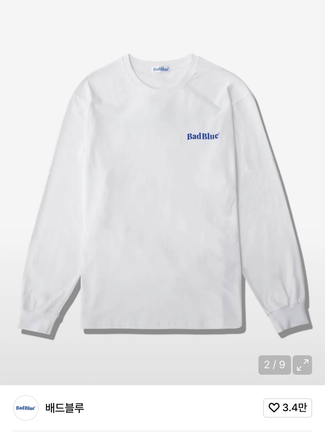 배드블루 롱슬리브 S 상품이미지2