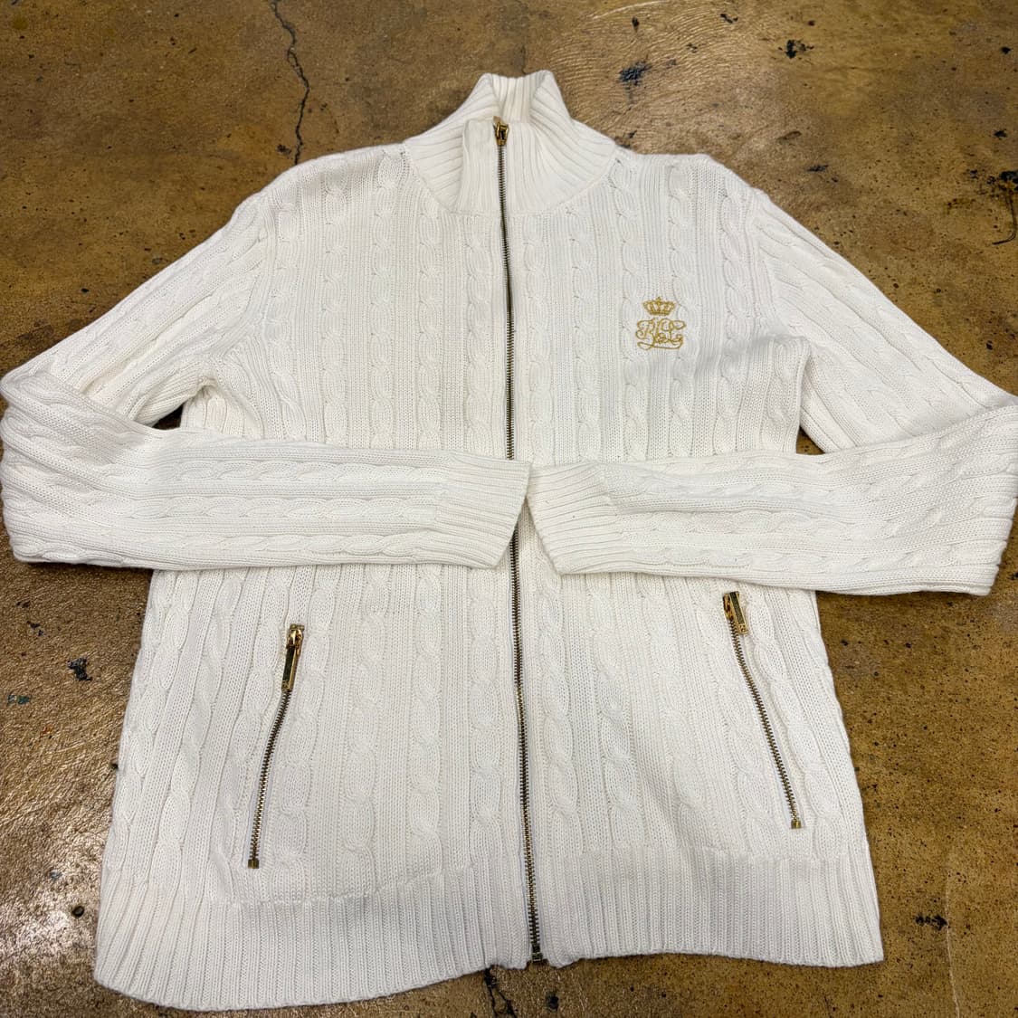 폴로 랄프로렌 꽈배기 니트 집업  상품이미지2