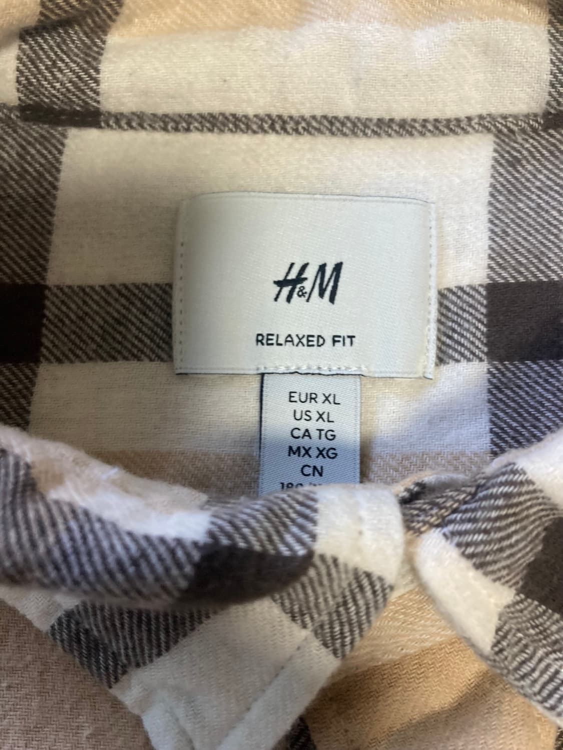 [XL] H&M HM 에이치앤엠 릴렉스핏 플란넬 셔츠 남방 상품이미지3
