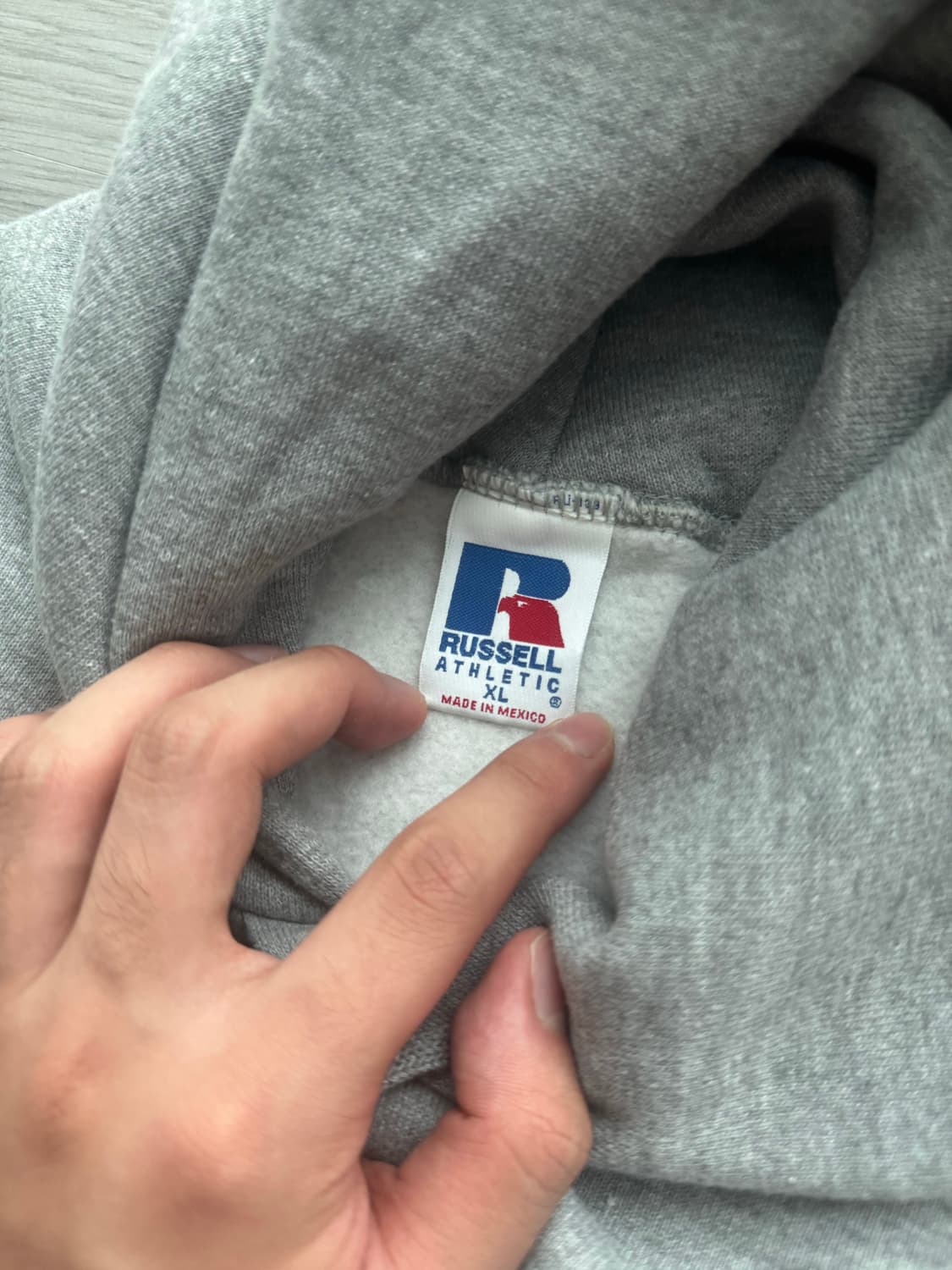 러셀 빈티지 후디 그레이 데드스탁 XL 상품이미지4