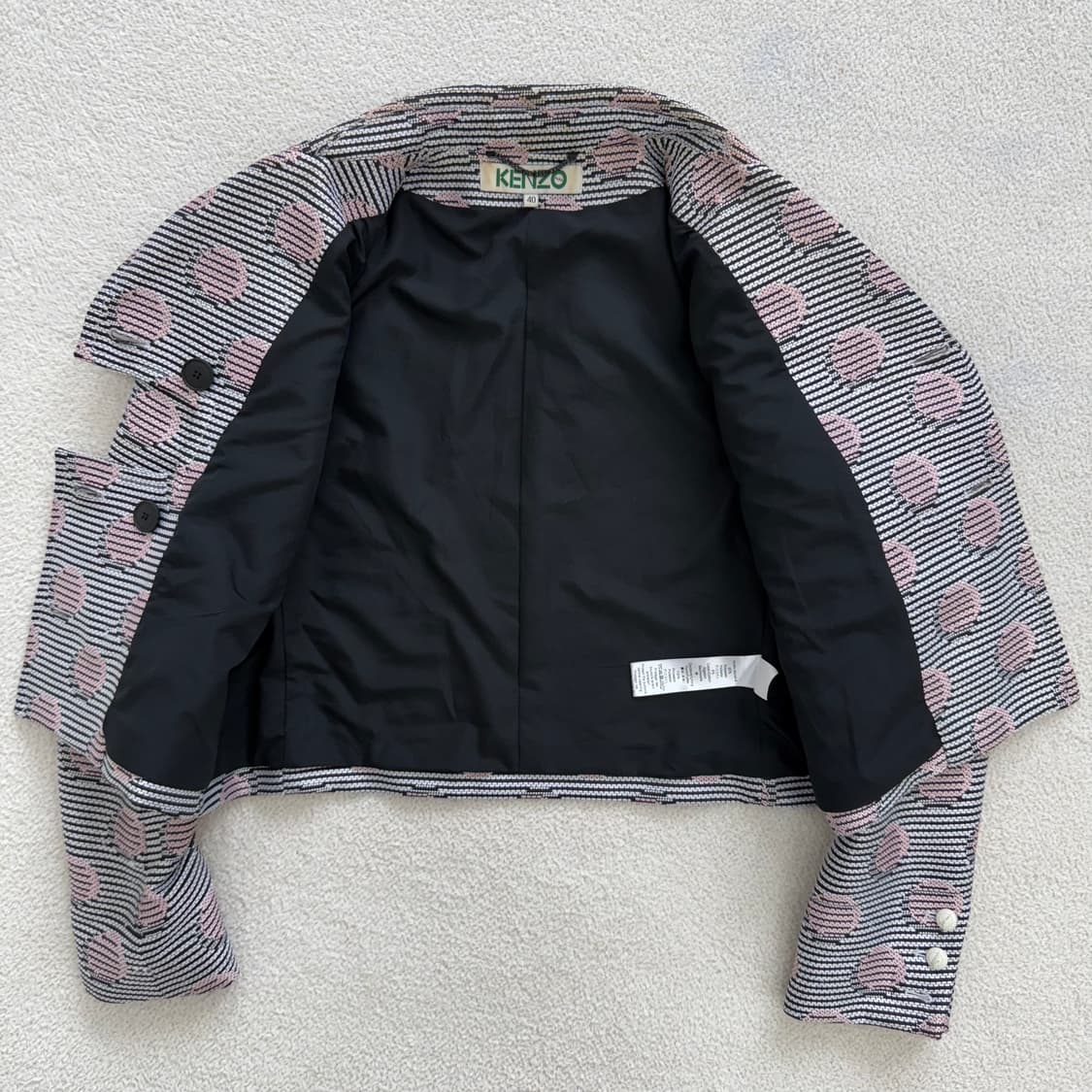 [40] 겐조 여성 패턴 트위드 숏 자켓 3680 상품이미지4