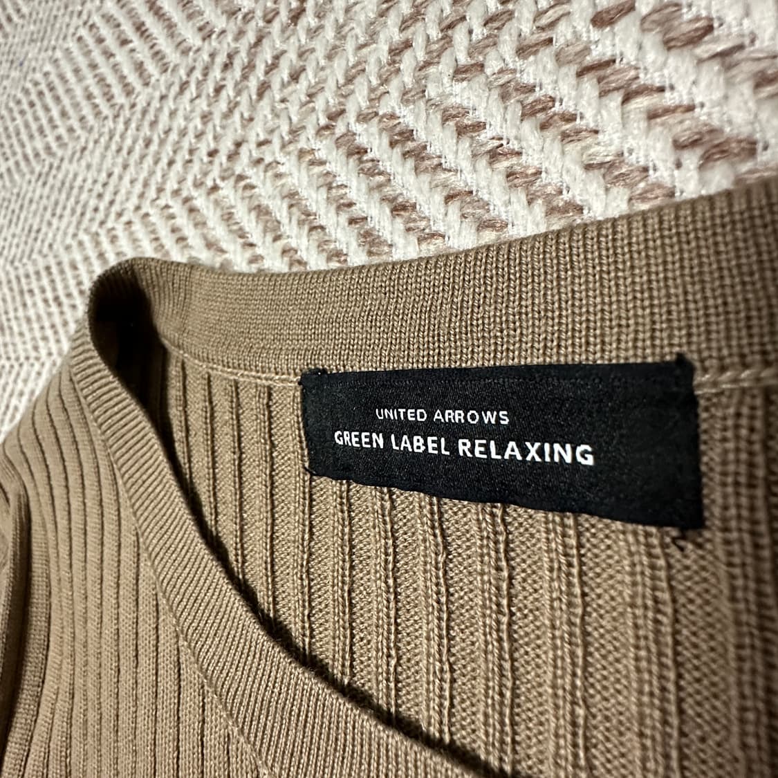 UNITED ARROWS woman wool knit beige 상품이미지3
