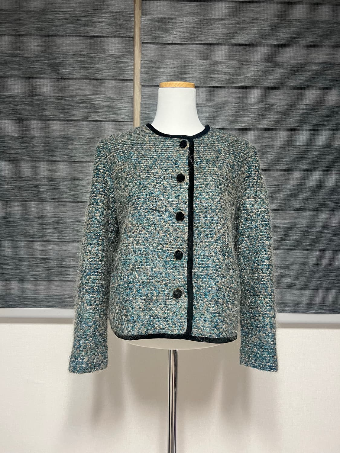 트위드 배색 가디건  상품이미지1