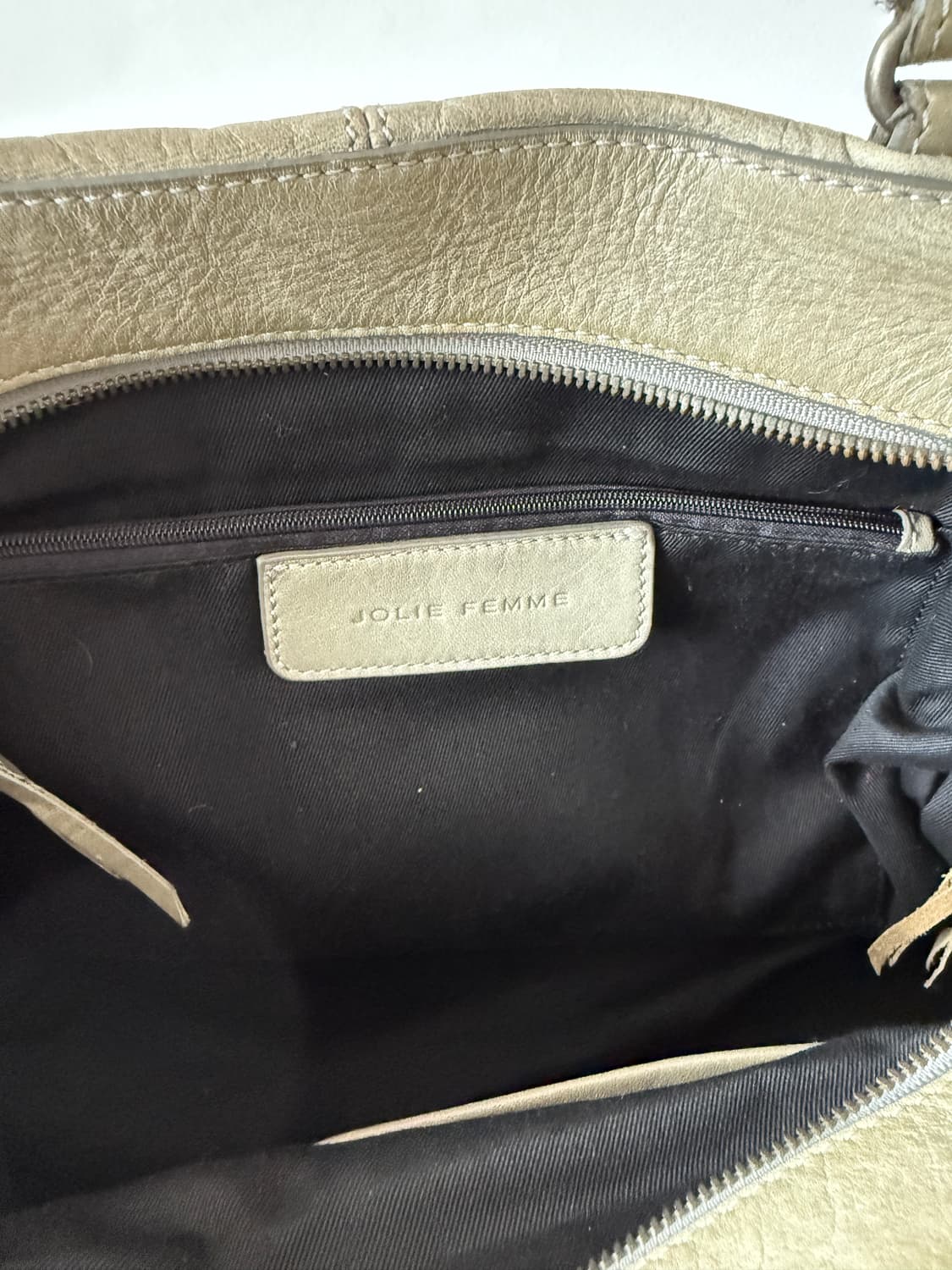 Pre owned 레더 보스턴 토트백 상품이미지8