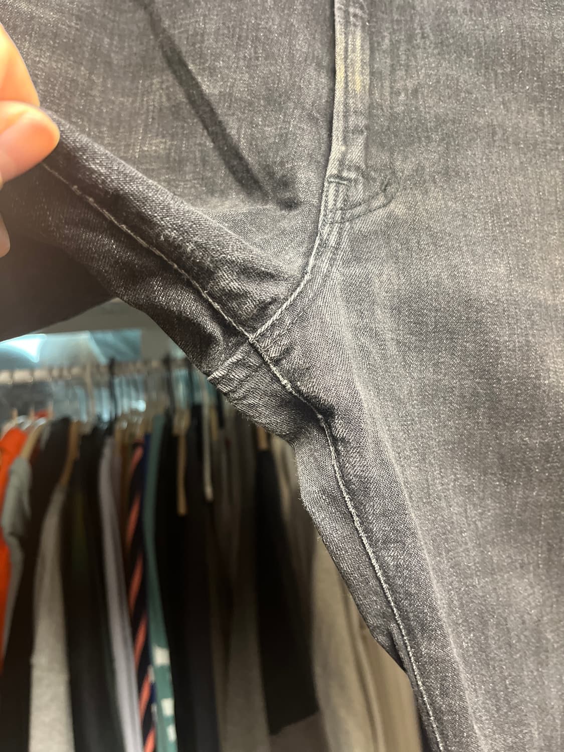 굿이너프 프라그먼트 흑청 데님 34 상품이미지6