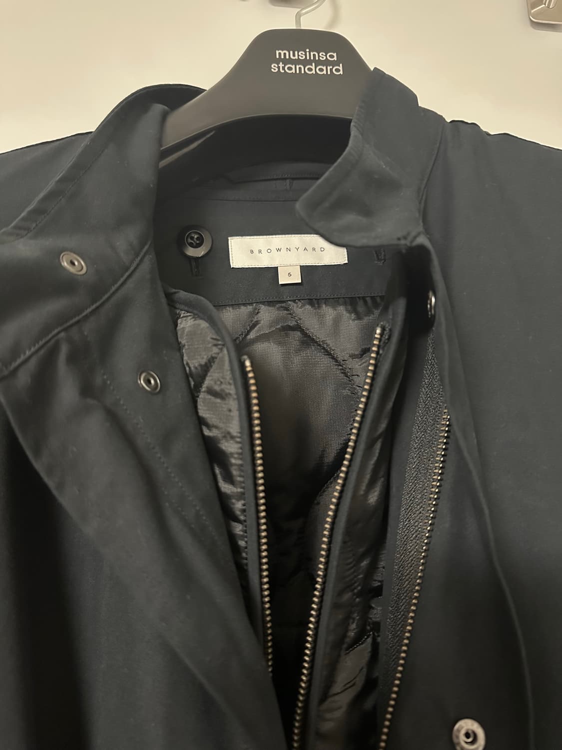 브라운야드 22fw 에센셜 파카 블랙 5사이즈 판매 상품이미지5