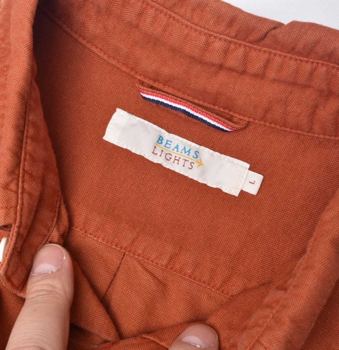  빔즈 라이트 100% 코튼 카라 셔츠 남방 L M25050627 상품이미지2