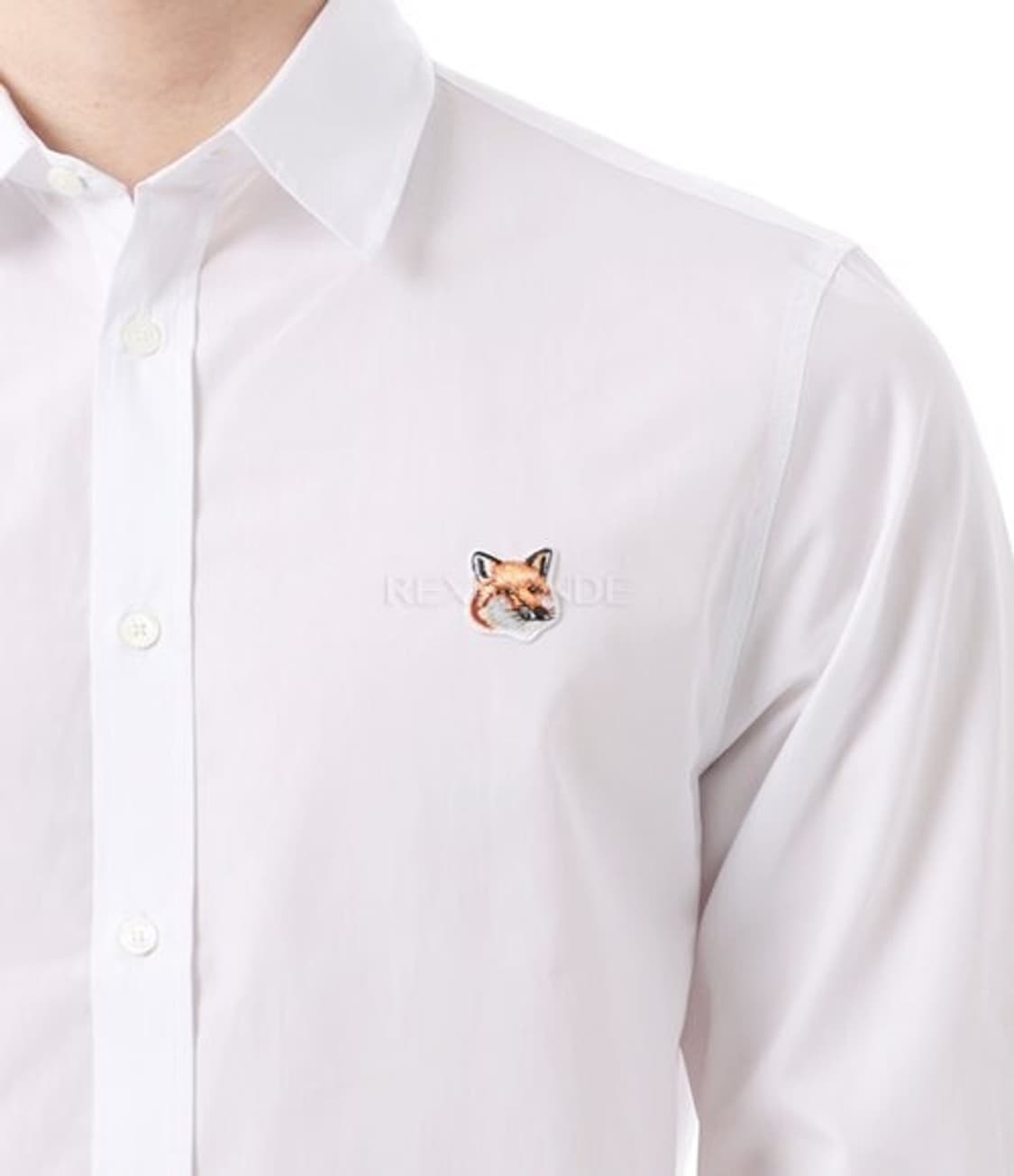 메종키츠네 폭스헤드 자수 클래식 셔츠 상품이미지2