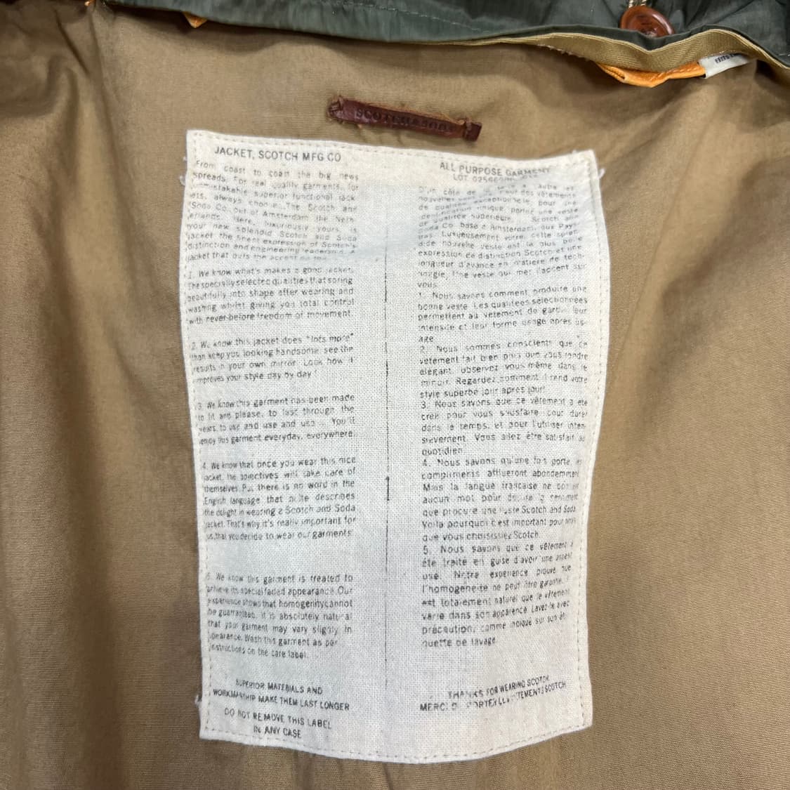 M) 스카치앤소다 피쉬테일 파카 야상 사파리자켓 점퍼 아메카지 워크웨어 상품이미지5