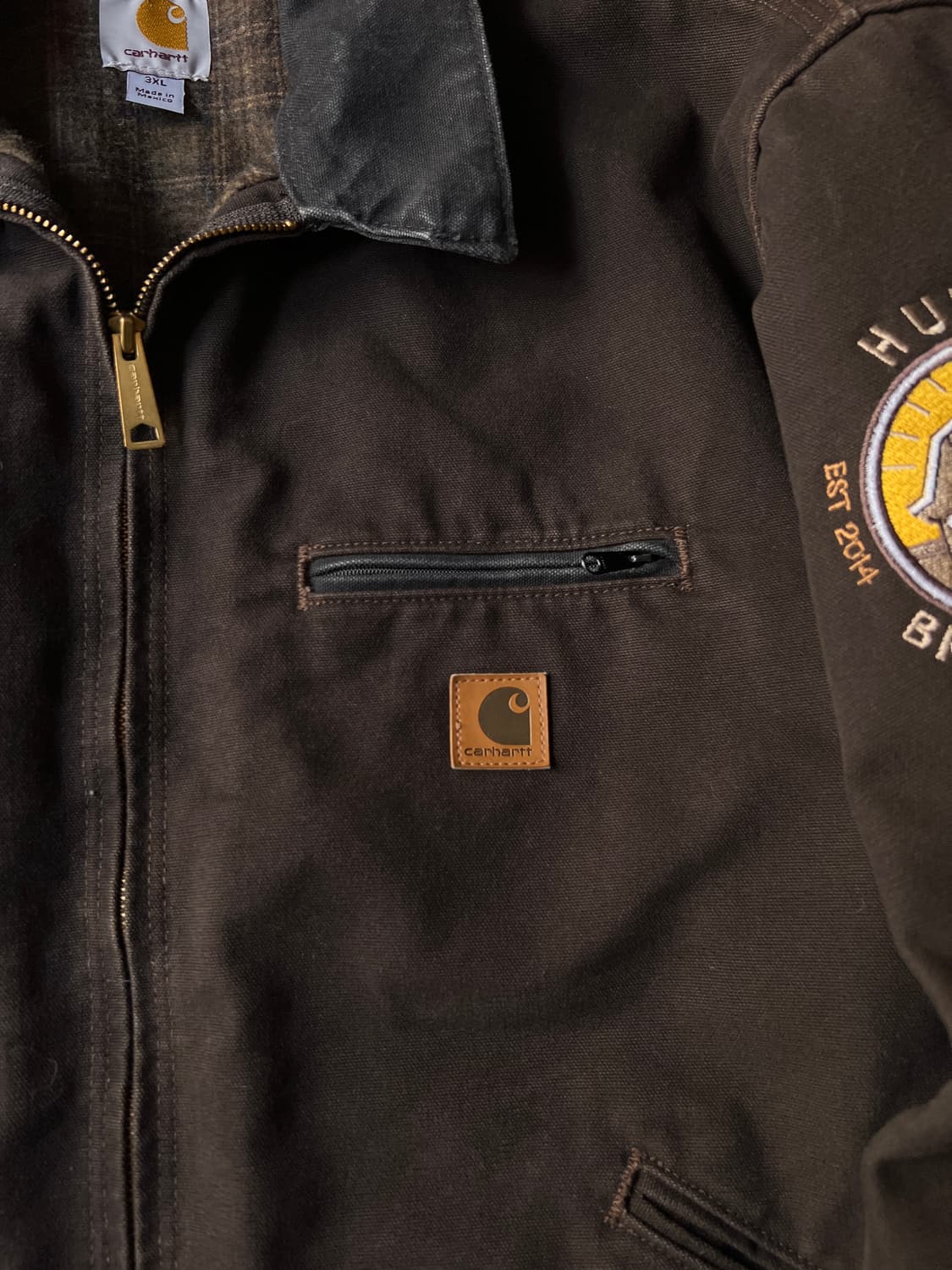 [3XL]칼하트 USA J97 디트로이트 다크브라운 워크자켓 상품이미지4