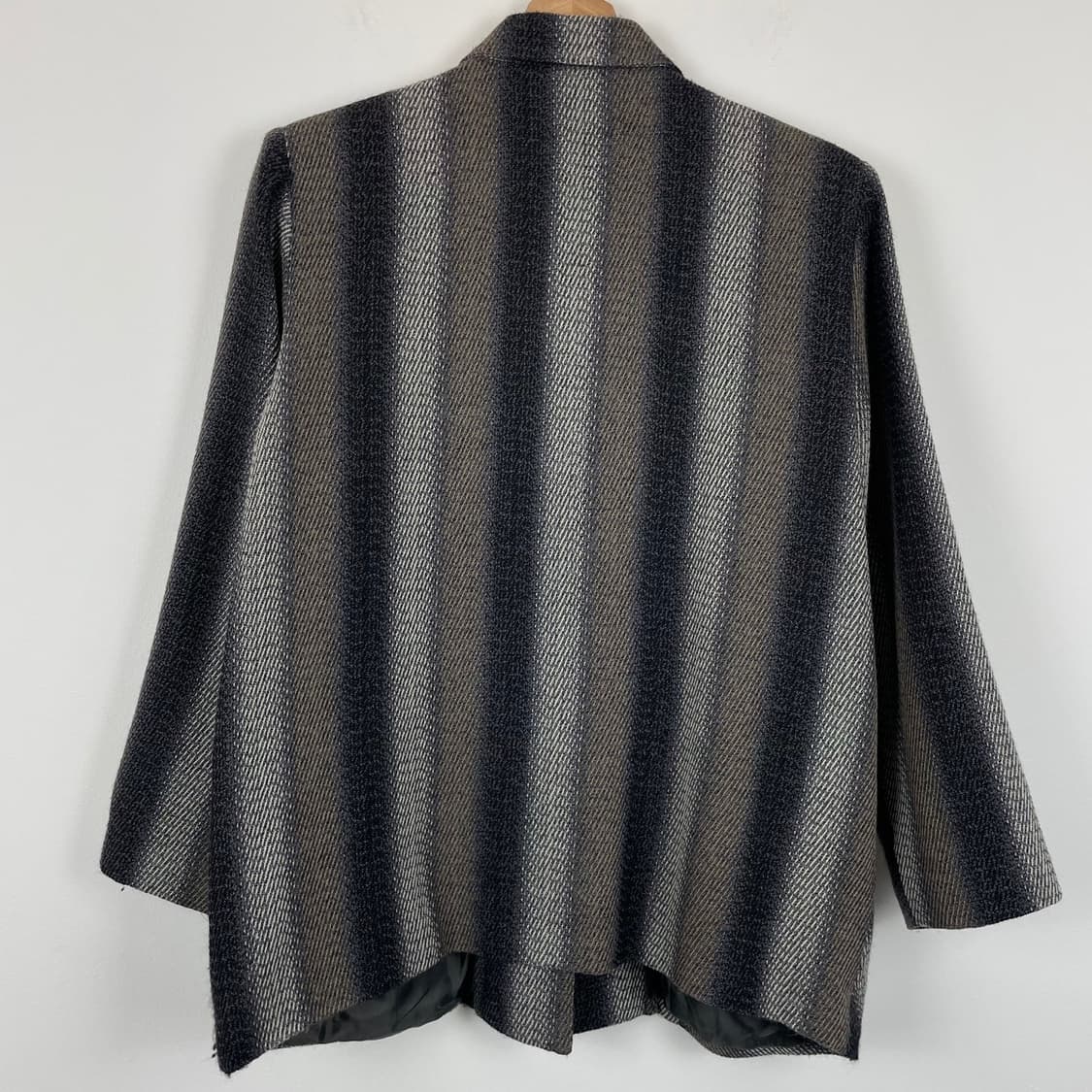 재패니즈 울 100% 패턴 카라 블레이저 상품이미지2