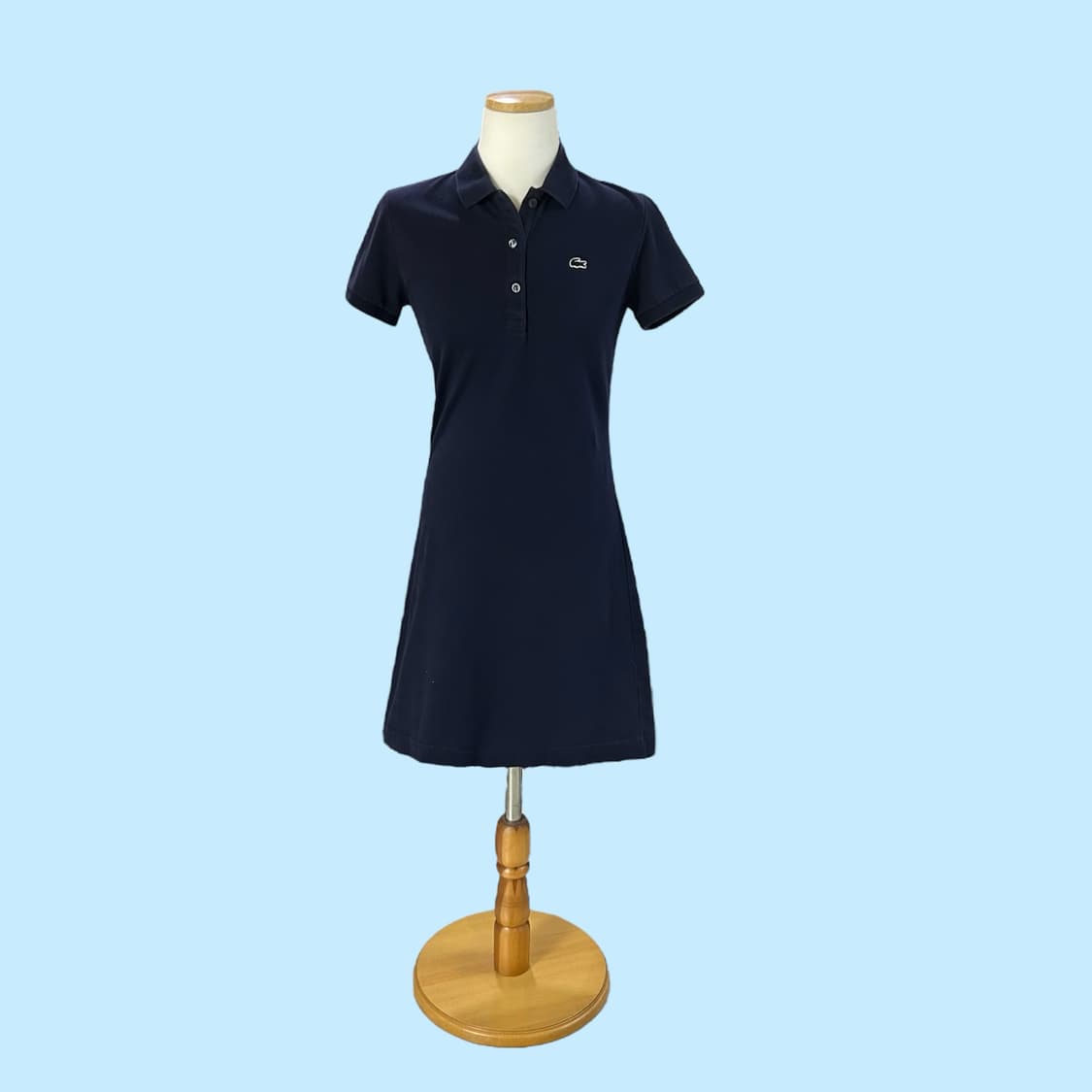 [S] Lacoste 라코스테 네이비 반팔 카라 원피스 상품이미지3
