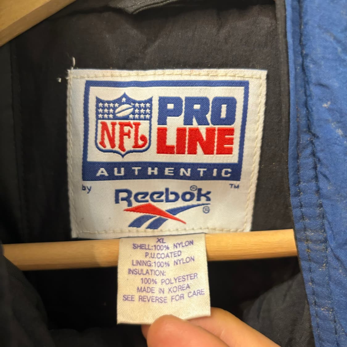 NFL X 리복 90s 올드스쿨 댈러스 카우보이스 패딩 자켓 XL 상품이미지8