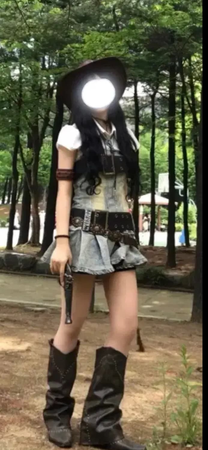 컨셉졸사 졸업사진 카우걸 해적 의상대여 !!퀄리티 최상!! 풀착장 세트 상품이미지3