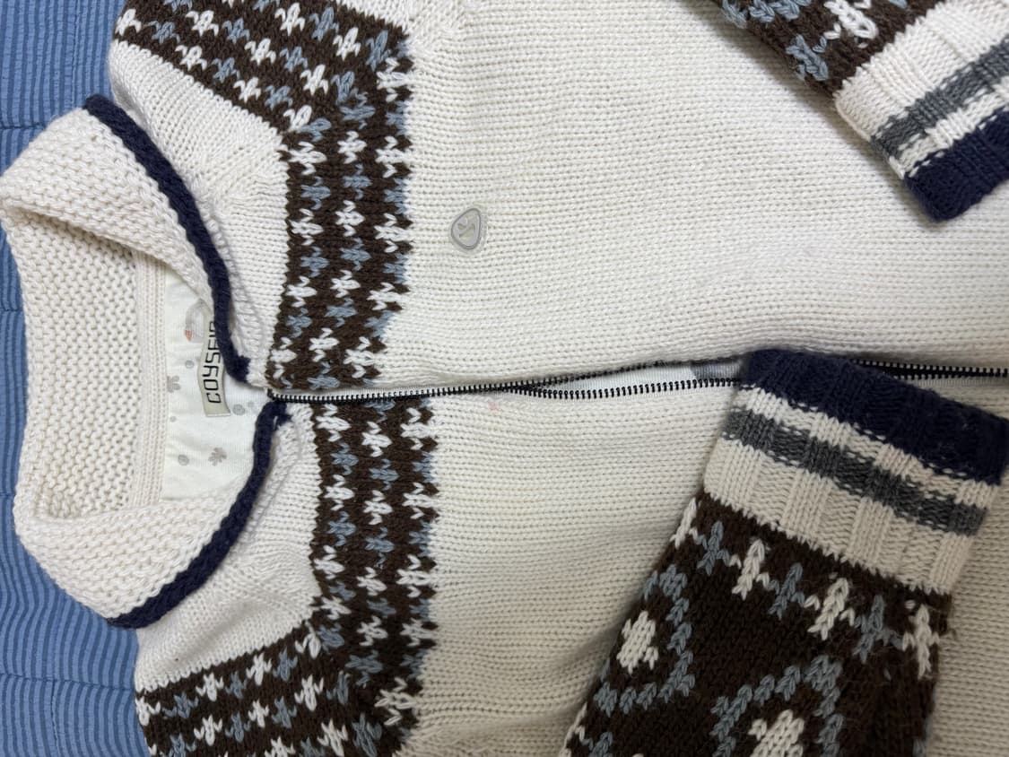 코이세이오 코위찬 니트 자켓 아이보리 상품이미지3