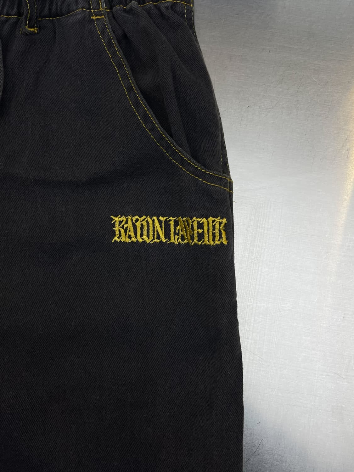 Raton Laveur 90s 콘트라스트 스티치 팬츠 상품이미지7