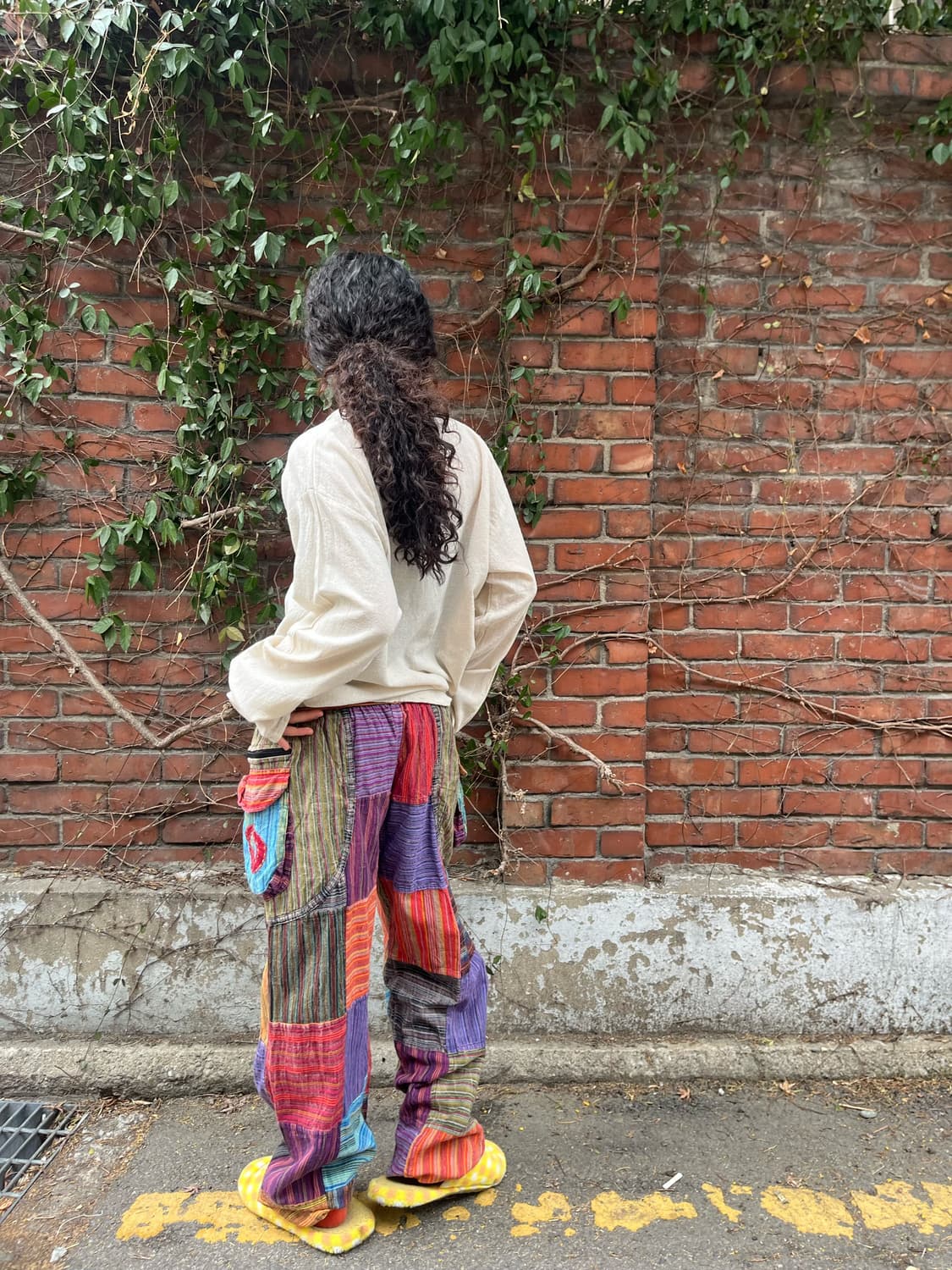 히피 패턴 패치워크 팬츠 상품이미지7