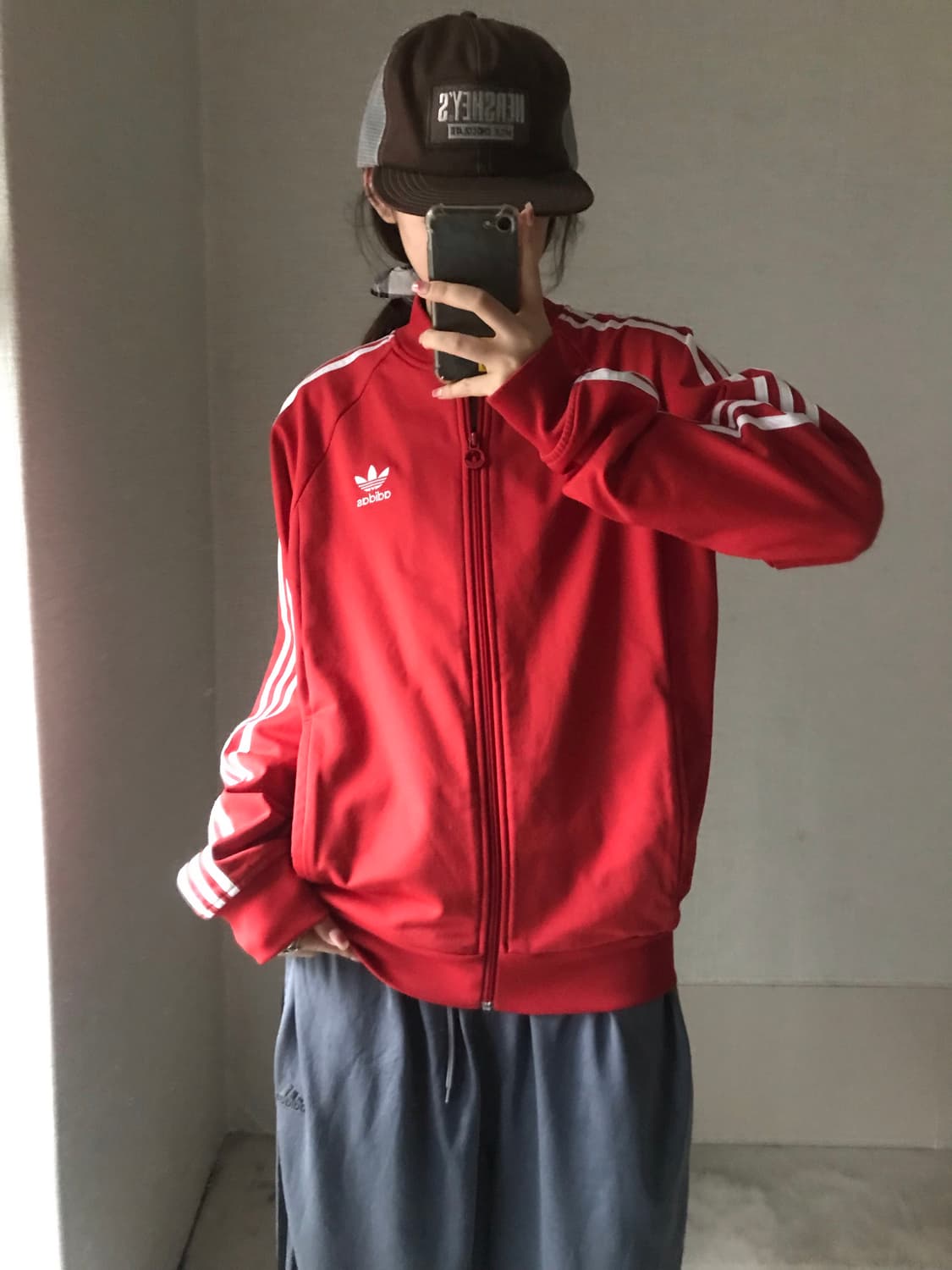 아디다스 레드 트랙탑 상품이미지3